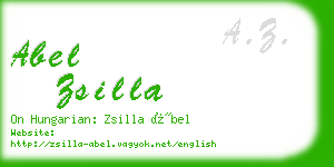 abel zsilla business card